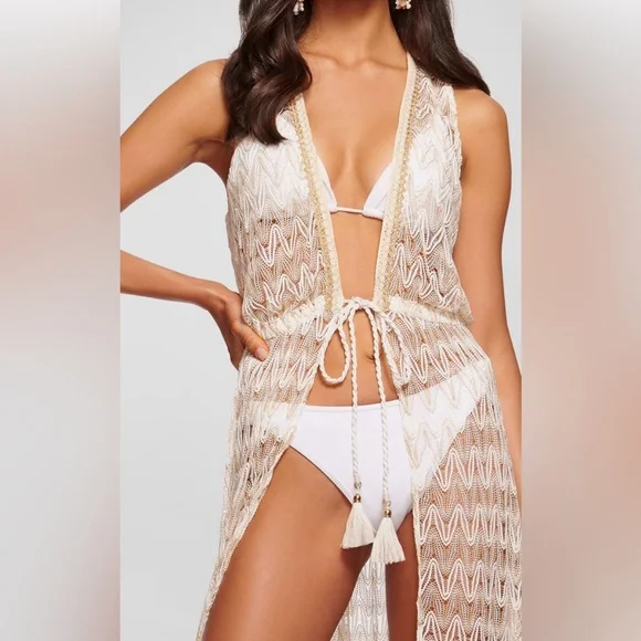 Ramy Brook Meredith Crochet Coverup – Size Medium