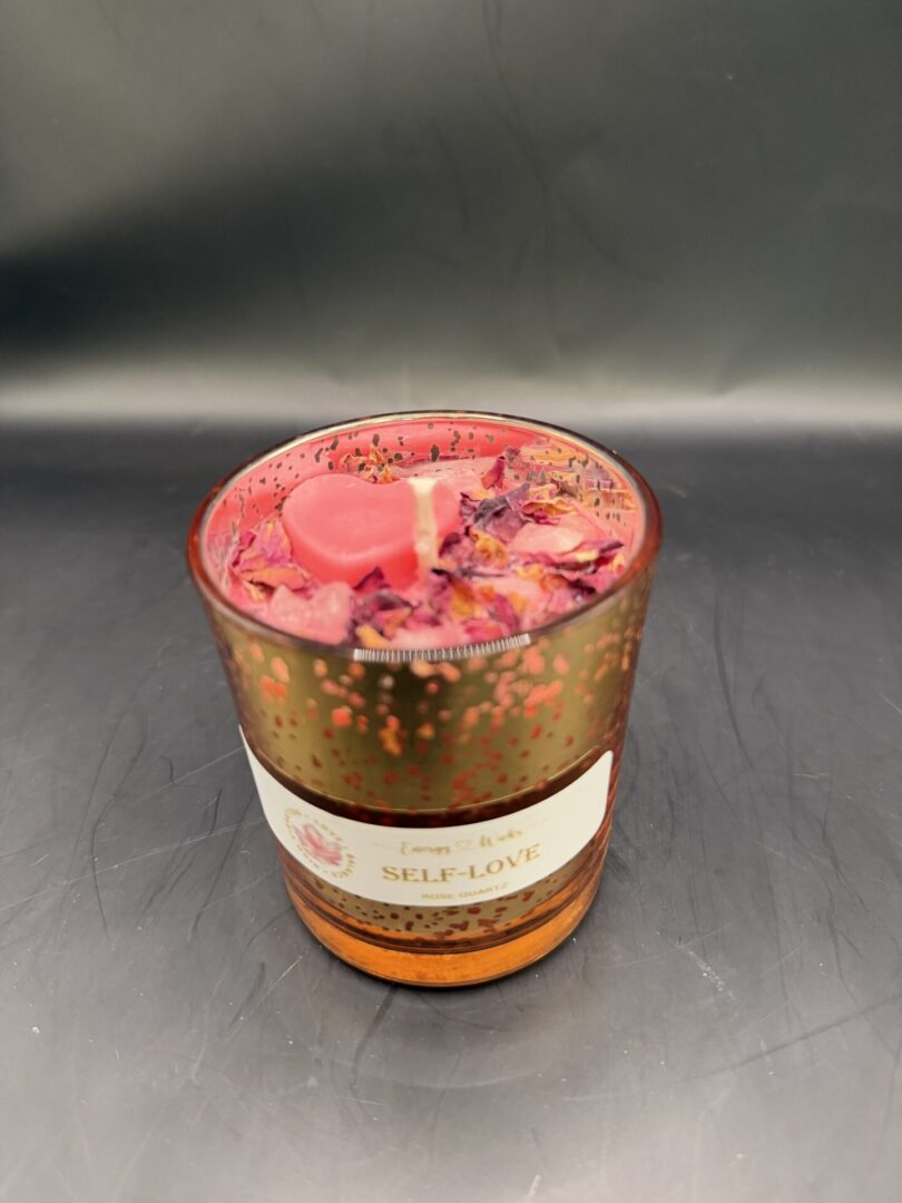 Energy & Wicks “Self Love” Candle – Rose Quartz